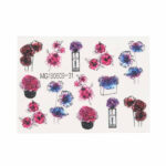 Abtibild unghii 5D pe baza de apa floare MG190609-31