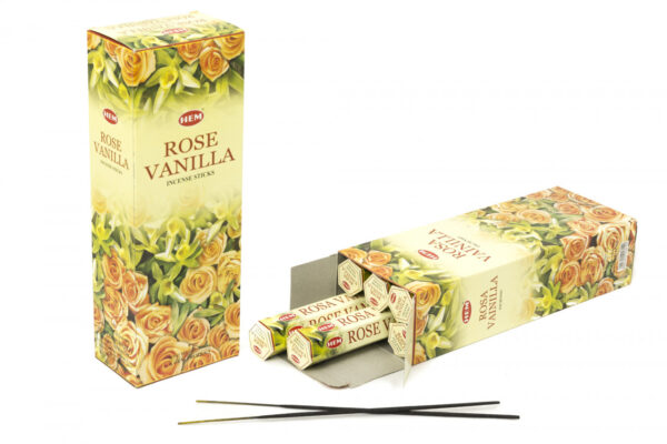 Betisoare parfumate Rose Vanilla Set 6buc