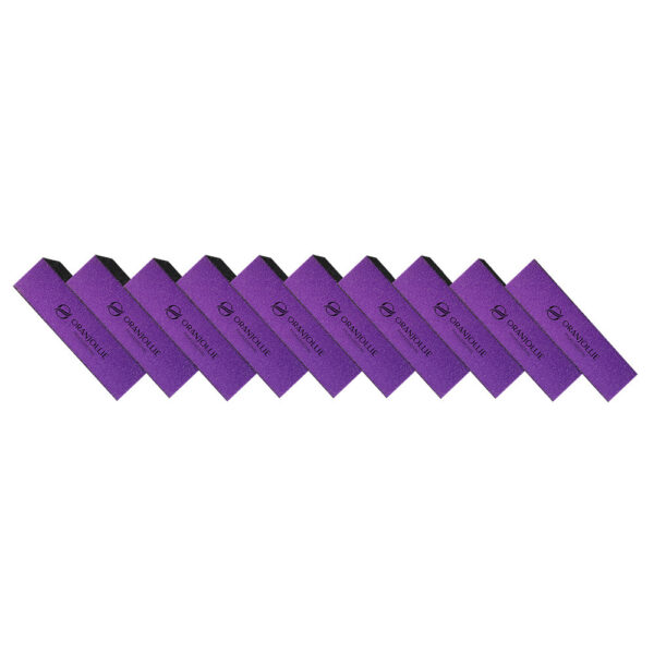 Buffer abraziv mov/negru Oranjollie – set 10 buc