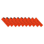 Buffer abraziv portocaliu/negru Oranjollie - set 10 buc
