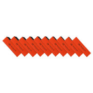 Buffer abraziv portocaliu/negru Oranjollie - set 10 buc