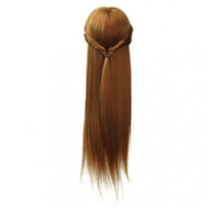 Cap pentru practica salon, par sintetic, blond inchis Oranjollie - imagine 3
