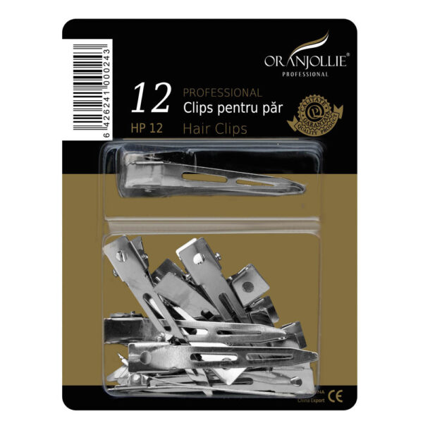 Clips Oranjollie metal 12 la set mic