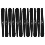 Clips Oranjollie negru silicon 12 la set