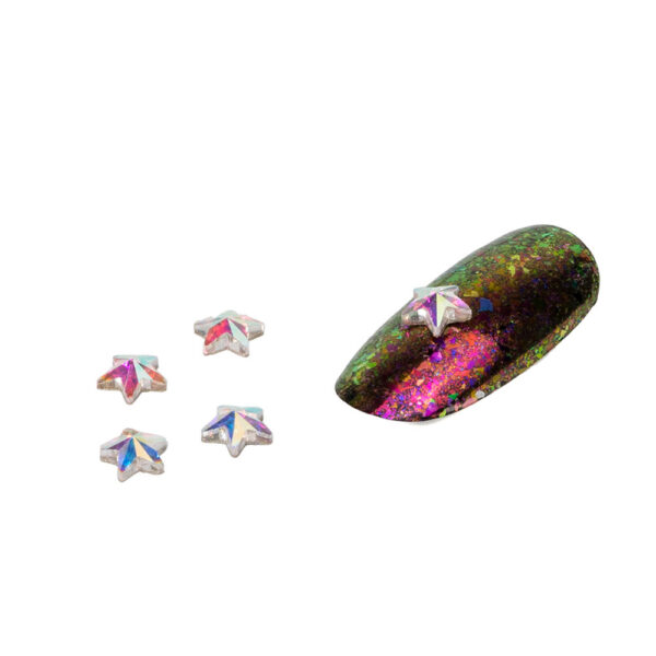 Cristale pentru unghii Multicolor Nr 33 Set 5 buc