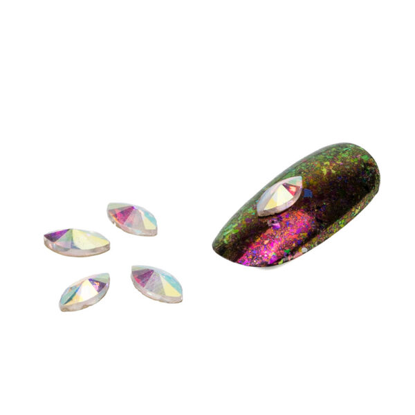 Cristale pentru unghii Multicolor Nr 38 Set 5 buc