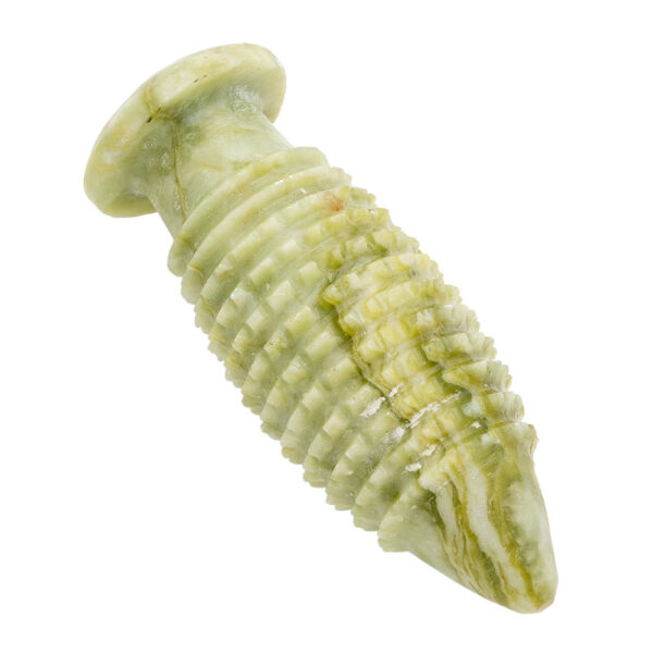 Dispozitiv de masaj facial si corporal piatra cilindrica zimtata 10cm Jad