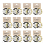 Elastic par negru/argintiu/auriu 72 set X78 Oranjollie