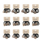 Elastic par negru stras X80 48 set Oranjollie
