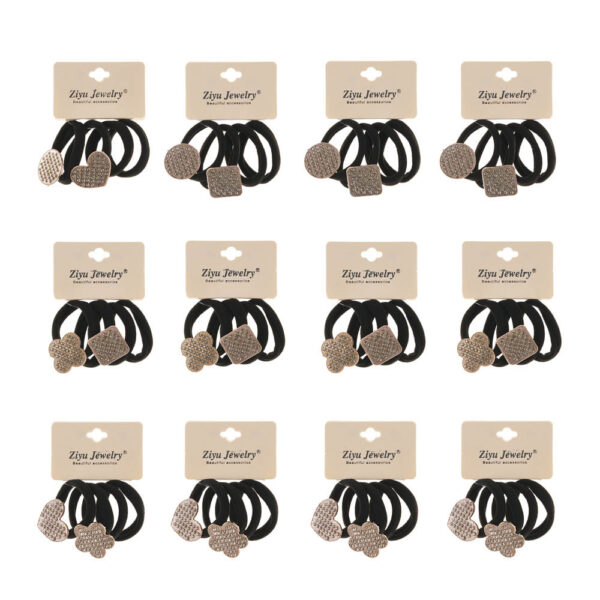 Elastic par negru stras X80 48 set Oranjollie