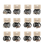 Elastic par negru stras X81 48 set Oranjollie