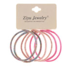 Elastic roz 6 set Oranjollie x79