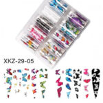 Folie de transfer M729 fluture alb Oranjollie – set 10 buc