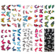 Folie de transfer M729 fluture alb Oranjollie – set 10 buc - imagine 2