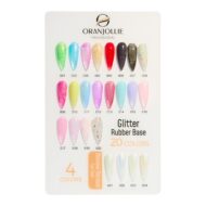 Glitter Rubber Base 010 Oranjollie 15ml - imagine 2