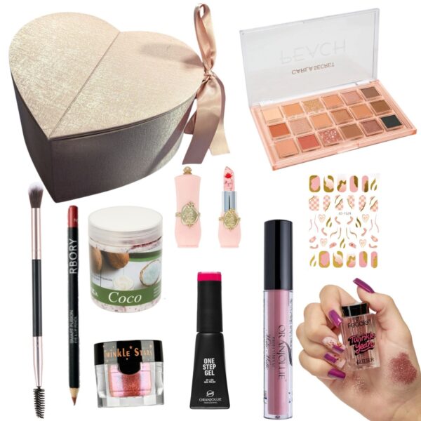 Half GLAM , Half Nails- LOVE Edition by Oranjollie / Dimensiune cutie L25cm X l28cm X Ad 13,5cm