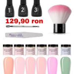 Kit 6 Dipping Powder + 3 solutii Oranjollie roz
