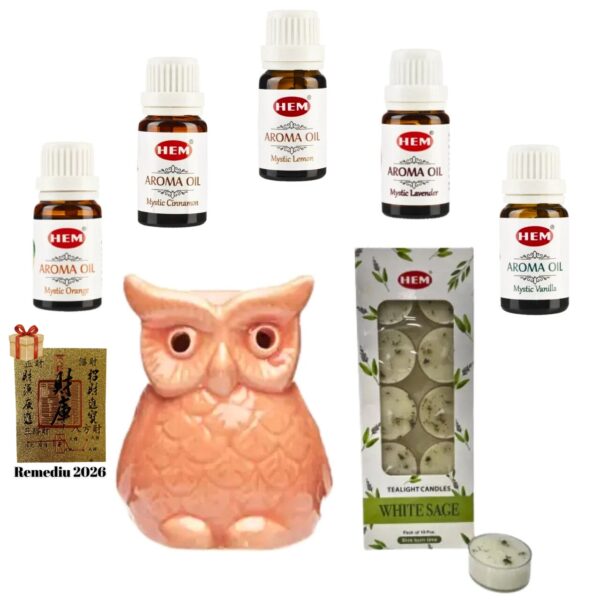 Kit Aromaterapie Vas Ceramica