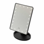 Oglinda cu LED si touch neagra Oranjollie