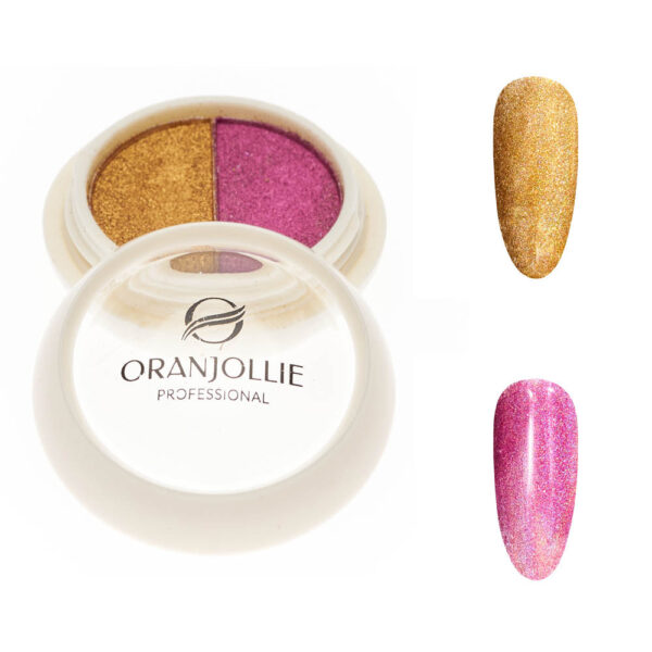 Paleta pigmenti holografici 004 W56C Oranjollie