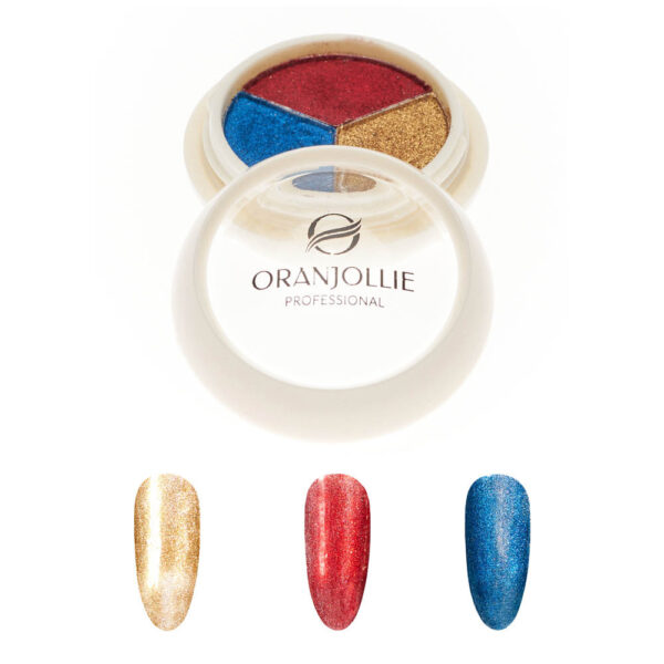 Paleta pigmenti holografici 007 A57E Oranjollie