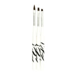 Pensule Gel/Acryl 3 set zebra
