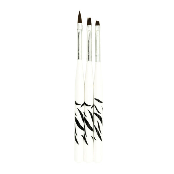 Pensule Gel/Acryl 3 set zebra