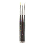 Pensule pictura 3 set negre Oranjollie