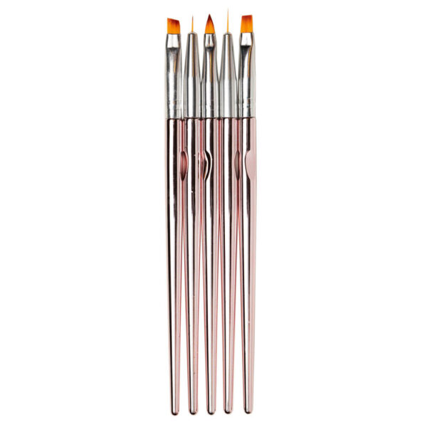 Pensule rose gold 5 set Oranjollie