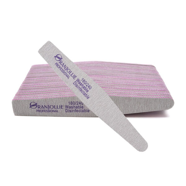 Pila abraziva 2 forme Oranjollie 180/240 – set 25 buc