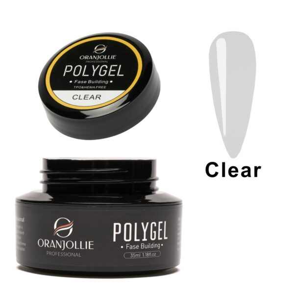 Polygel glitter Clear 35g Oranjollie (Copy 1)