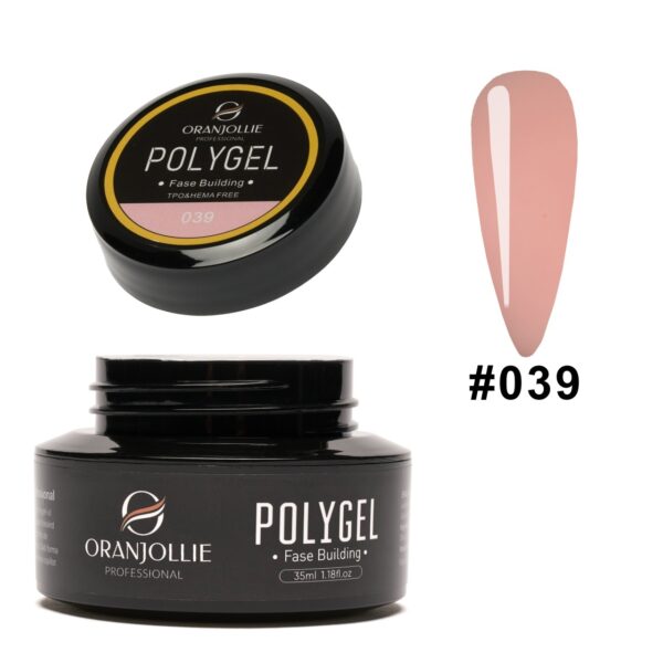Polygel glitter Nr. 039 35g Oranjollie