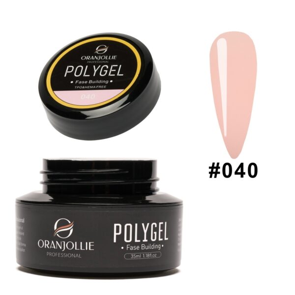 Polygel glitter Nr. 040 35g Oranjollie