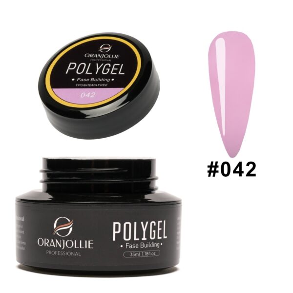 Polygel glitter Nr. 042 35g Oranjollie