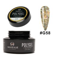 Polygel glitter Nr. G58 35g Oranjollie