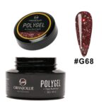 Polygel glitter Nr. G68 35g Oranjollie