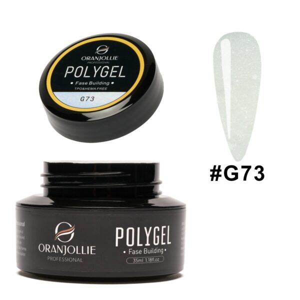 Polygel glitter Nr. G73 35g Oranjollie