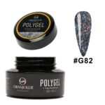 Polygel glitter Nr. G82 35g Oranjollie