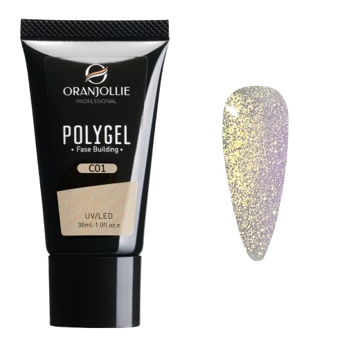 Polygel sclipici C01 Oranjollie