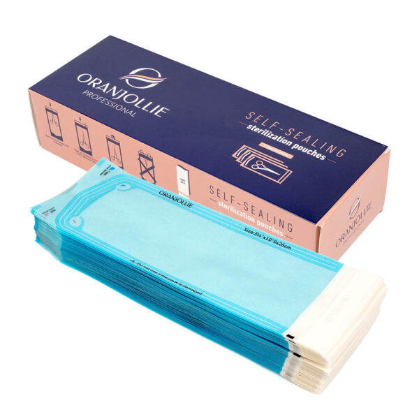 Pungi pentru sterilizare autosigilante 9×26 cm Oranjollie – set 200 buc