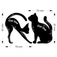 Sablon eyeliner cat eye Oranjollie - imagine 3