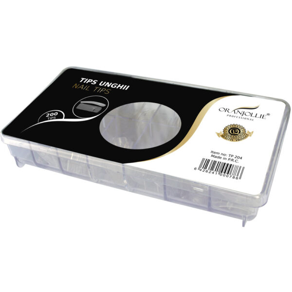 Tips Oranjollie transparent sant mare 200 buc