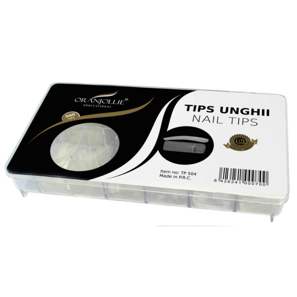 Tips Oranjollie transparent sant mare 500 buc