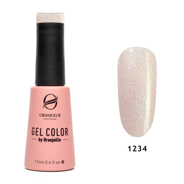 TPO FREE Oja semipermanenta Gel Color Nr.1234 12ml Oranjollie